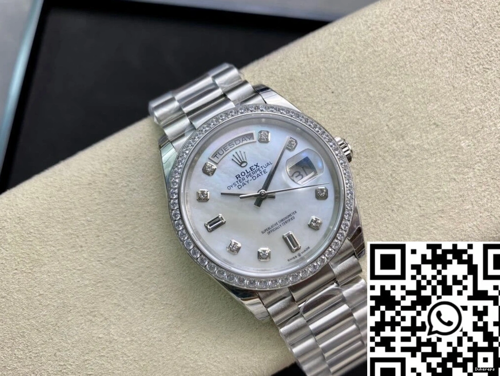 Factory Date Rolex Diamond-set 128396TBR-0005 Day Bezel EW 0318